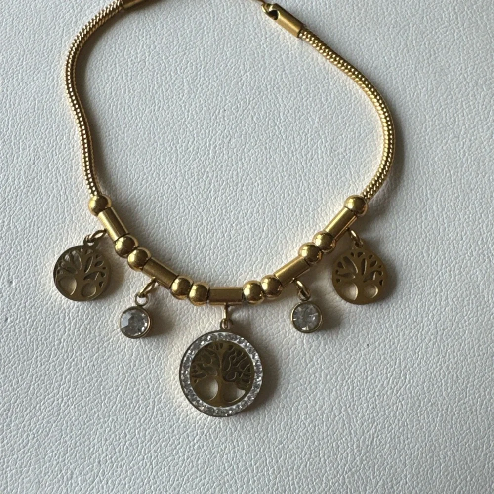 Elegant Gold Tree of Life Necklace - Picture 5 of 9